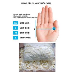 ( Hàng Loại 1 ) Găng Tay Cao Su 1Kg Bao Tay Latex Được 160-200 Chiếc Có bột Và Không bột