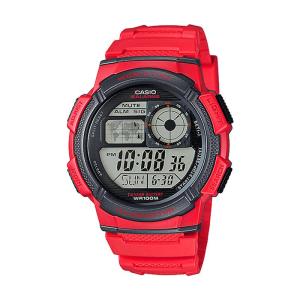CASIO ORIGINAL - CASIO AE-1000W-4AV - MEN - Red- Strap Resin - Jam dunia JD19ST # Jam Tangan Pria Cowok Anti Air Digital Analog + CASIO AE 1000W 4A AE-1000W 1000 W AE1000 AE-1000 AE1000W AE-1000W-4A $ WR1 STR BS7