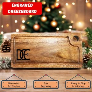 Engraved Acacia Cheeseboard 6x12 / Personalized Engraving