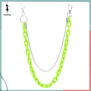 ส่วนลด 10 บาท สำหรับการซื้อ 1 ชิ้น Removable Punk Waist Chain Belt Trousers Chain For Women Men Jeans Belt Chain Pants Cool Rock Chain Hiphop Summer Jewelry