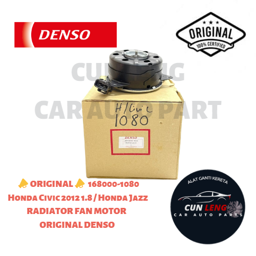 📣ORIGINAL📣 168000-1080 Honda Civic 2012 1.8 / Honda Jazz RADIATOR FAN ...