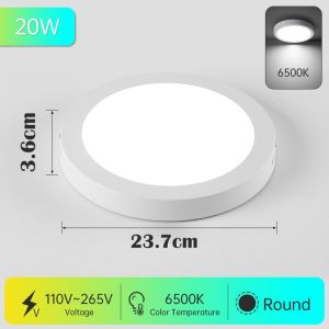 ไฟดาวน์ไลท์ Led แบบบางพิเศษไฟสปอตไลท์ Led กลม3W 6W 9W 12W 15W 18W 220V สปอร์ตไลท์สำหรับบ้านห้องครัว