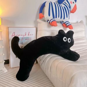 ของเล่นตุ๋นแมวน่ารัก ตุ๊กตายาวนอนที่ขาของคุณ นุ่มหมอนหมอนการถอดและซักผ้า ตุ๊กตาหมอนของขวัญวันเกิด