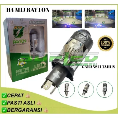 LAMPU UTAMA H4 M1J RAYTON 50W Ac/Dc ORIGINAL BILED RTD GARANSI 1 TAHUN
