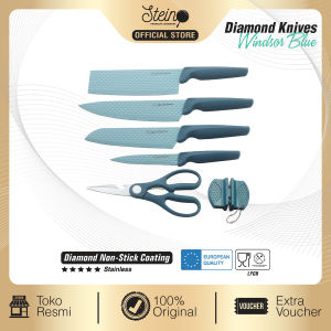 STEIN Neo Blade / Diamond Knife Pisau Set + Talenan 7 in 1 (Anti Lengket Tajam)
