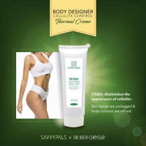 Dr. Keith Chrysler Body Designer Cellulite Control Thermal Crème 150ml - for cellulite control fat burning slimming - Suitable for all skin types except ultra-sensitive and very dry skin