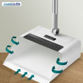 Justliving 3 Trong 1 chổi gia đình Chổi lau sàn Và bộ quét bụi Dày chổi quét bàn chải bàn chải Và Dustpan Với tay cầm dài Không Dính Tóc Sàn dụng cụ vệ sinh Cho Nhà/Văn Phòng/Ký túc xá dụng cụ dọn vệ sinh. 