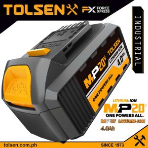 Tolsen 20V LI-ION Brushless Cordless Angle Grinder (4" | 4.5" | 5") Soft Start