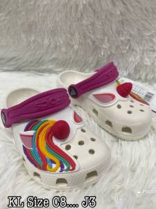 Hot Pro Buy: 1 รองเท้าเด็ก Kid shoes Crocs สีดอก รองเท้ารัดส้น รองเท้าหัวโตเด็ก รองเท้าแตะเด็ก รองเท้าเด็กโต รองเท้าเด็กเล็ก รองเท้า cross รองเท้าคอส์ crocs เด็ก รองเท้าลำลอง crocs fun lab รองเท้าเด็กสวยๆ รองเท้านิ่มๆ รองเท้าเด็กใส่สบาย