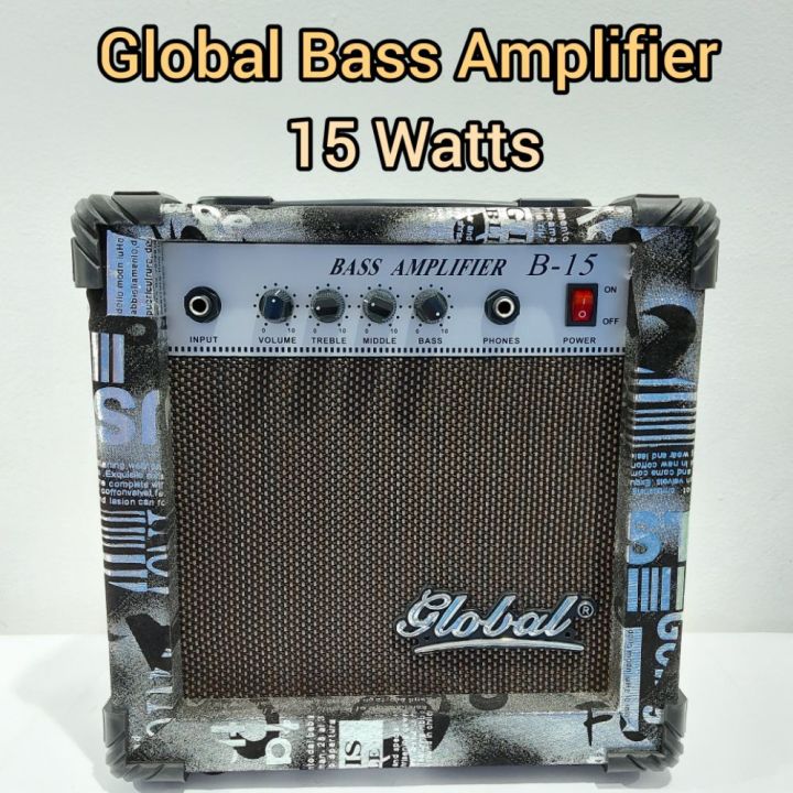 Global Bass Guitar Amplifier 15 Watts