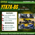 CYCLE YTX7A-BS GEL BATTERY SYM VF3i 185 MOTORCYCLE BATTERY KARISMA/COMEL/EVOZ/JETZ125/VR125/JET/POWER/PASSION BATERI MOTOSIKAL. 