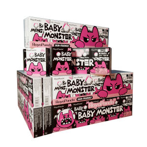 【30/60/90 Packs】RoyoPanda 4Ply Pocket Tissue Facial Tissue 7Pulls/Pack Ultra-Thick & Super Absorbent For Travel & Outdoor Activities