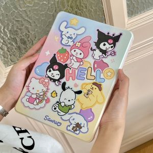 CrashStar ขาตั้งหมุนได้ ° 360 Casing Tablet หนังลายการ์ตูนน่ารักสำหรับ iPad Mini 6 9.7 6th 5th อากาศ3 4 5 iPad 10.2 7th 8th 9th 10th Gen iPad Pro 11 12.9นิ้ว2022 2021 2020ฝาครอบโปร่งใสกันกระแทกเคสที่จับหมุนได้สนับสนุนการขายร้อน