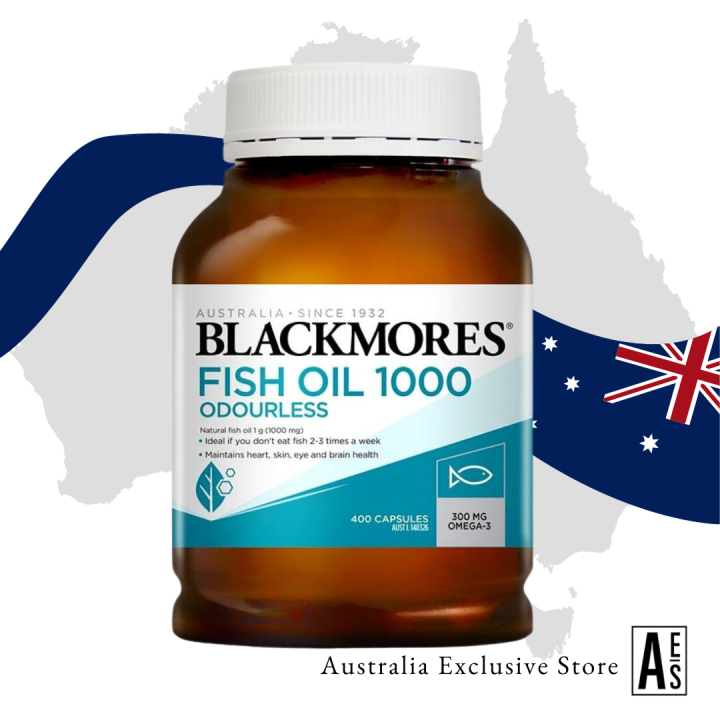 BLACKMORES Australia Fish Oil Odourless 400 / Omega Brain 60 / Omega