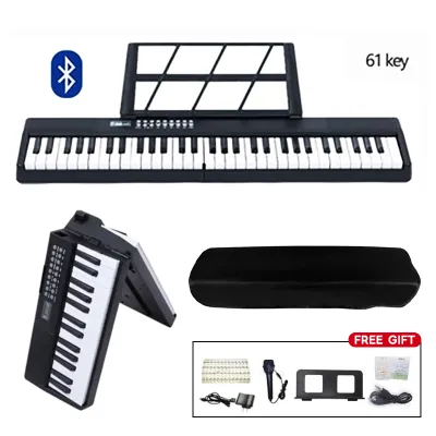 KAWES Folding Adult Electronic Piano 88 Keys Professional Midi Bluetooth Controller Keyboard Portable Organ Childrens Musical Piano