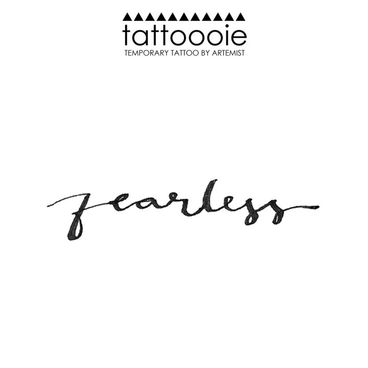 Buy Fearless Temporary Tattoo set of 4 Online in India - Etsy