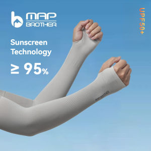 MAP BROTHER One Pair UV Sun Protection Cooling Arm Sleeve Cover Arm Cooler Warmer For Gloves Running Golf Cycling Driving