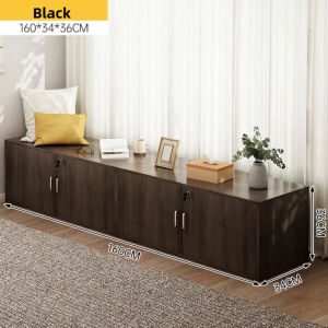 Wooden File Cabinet White Iron Dust-proof Display Living Room Storage Cabinet