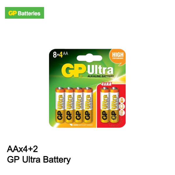 GP Battery Ultra Alkaline AAx4+2 Battery Lazada