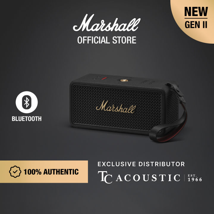 Marshall MIDDLETON II 新品未使用 Marshall Middleton II Bluetooth Speaker - Black & Brass : Amazon