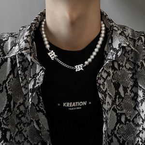 Dây chuyền ngọc trai nhân tạo nam nữ mix chain BROO vòng cổ đôi ngọc phối xích titan mạ bạc 925 Dây Chuyền Unisex Cao Cấp - Lazada