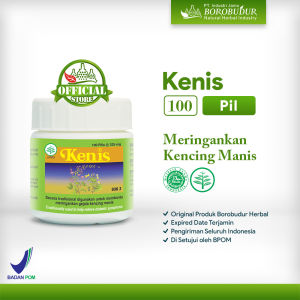 Borobudur Herbal Kenis 100 Pil - Secara tradisional digunakan untuk membantu meringankan gejala kencing manis