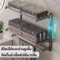 ราวแขวนผ้าขนหนู ชั้นวางของในห้องน้ำ ราวตากผ้าในห้องน้ำ 2/3ชั้น ไม่เป็นสนิม วิธีการติดตั้งสองวิธี รับน้ำหนักได้ดี วัสดุหนา อเนกประสงค์. 
