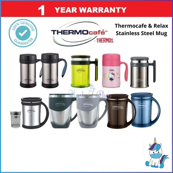 Thermos Thermocafe Stainless Steel Double Wall Office Mug