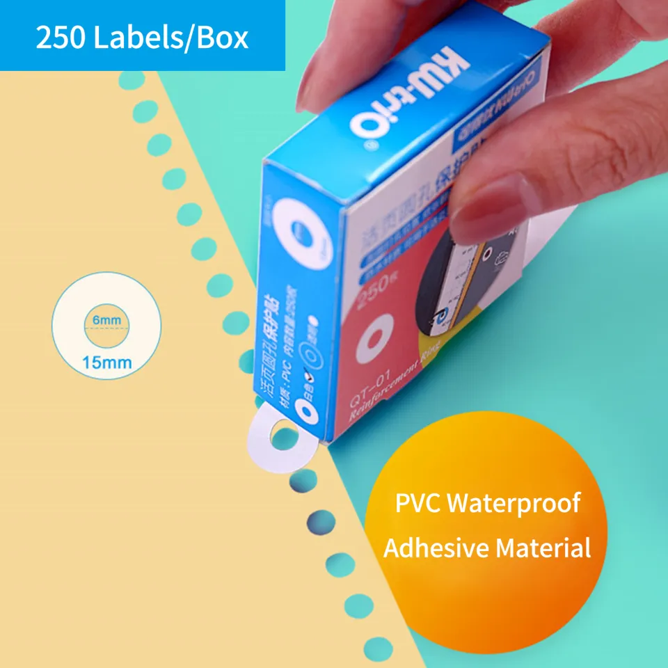 Leinuosen 1000 Pieces Hole Label Loose-Leaf Paper Hole Reinforcement Stickers - View #13