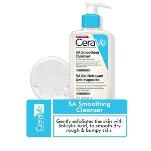 CeraVe SA Salicylic Acid Smoothing Cleanser Gentle exfoliator for acne-prone bumpy skin 236ML