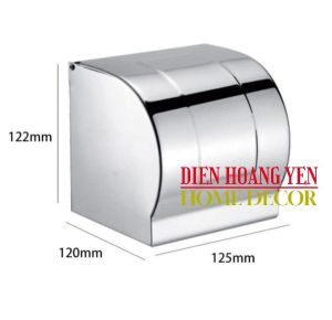 Hộp đựng giấy vệ sinh inox 304 gắn tường cao cấp chống ướt giấy không hoen gỉ trong môi trường chất tẩy rửa - HG04