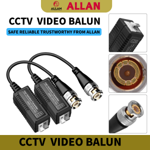 ALLAN Passive Video Baron BNC to UTP Cat5/5e/6 Video Balun HD Transceivers Adapter Transmitter Support 720P/1080P AHD/CVI/TVI/CVBS CCTV Camera