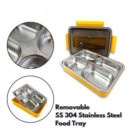 (New Model) 1000ml Thermos Lunch Box Bento Food Warming Container Box