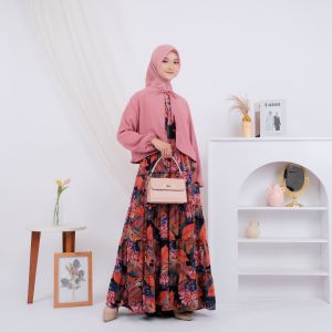 IKAFARIKA Dress Korean Style Pink