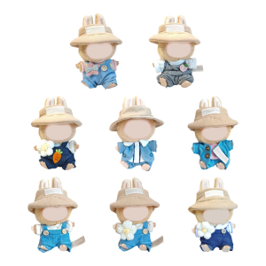 Fashion Clothes Set Soft Polyester Doll Outfit Pants and Hat Set Elegant Doll Clothing for 1st/2nd/3rd Gen Anime Doll