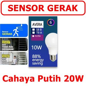 Lampu Bohlam Led Sensor Gerak Motion Sensor Otomatis 10w 15w 20w 10 watt 15 watt 20 watt E27
