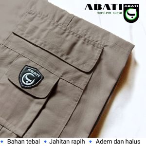 Celana Sirwal Cargo Original Abati Pria Dewasa Modern Outdoor