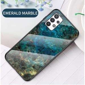 Cho Samsung Galaxy A53 A73 A33 A23 A03 A13 5G thời trang hoa văn đá cẩm thạch bảo vệ kính cường lực Bìa lưng điện thoại cứng trường hợp