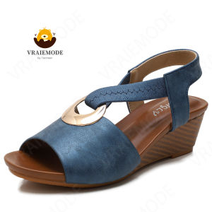 Nền Tảng Dép Xăng Đan Nữ Mềm Mại Thoải Mái Giày Mùa Hè Thiết Kế Phù Hợp Xăng Đan Đế Xuồng Gót Vừa Cho Nữ