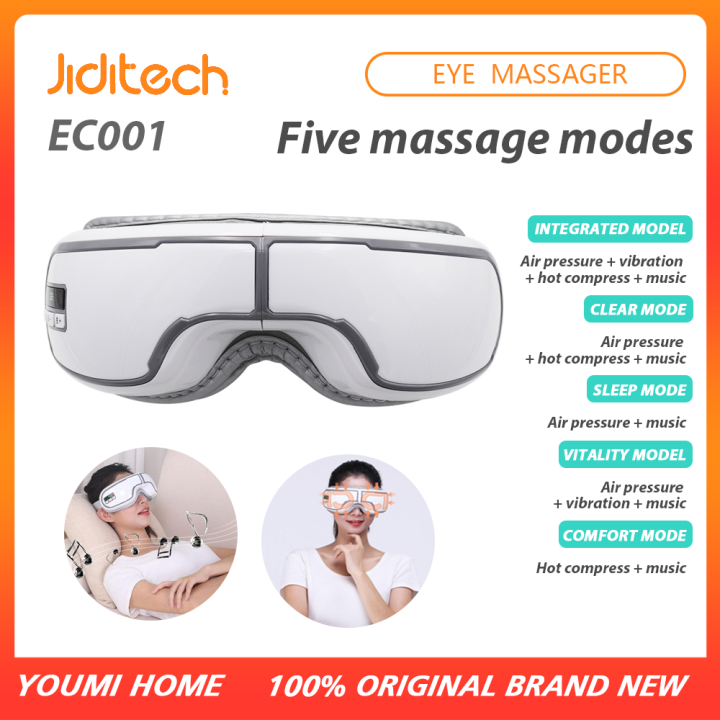 vibrating ring durex Eye Massager with Heat, Portable Bluetooth Music Rechargeable Eye Therapy  Massager for Relieve Eye Strain Dark Circles Eye Bags Dry Eye Improve Sleep main image 0