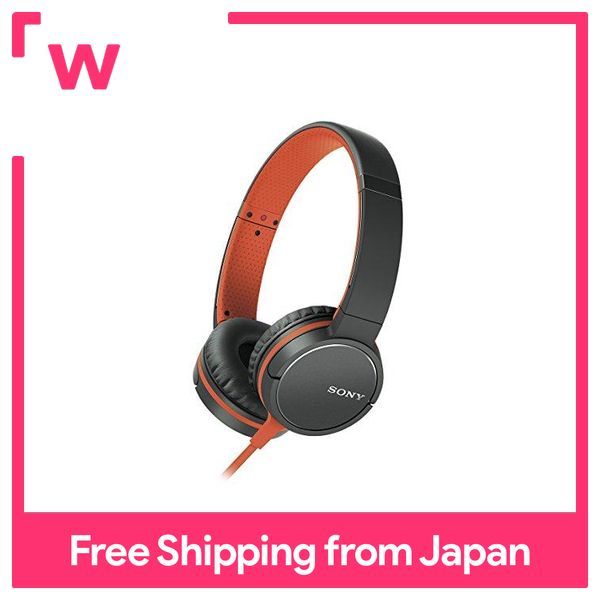 Sony Headphones MDR ZX660 Enclosed Foldable Brick Orange MDR