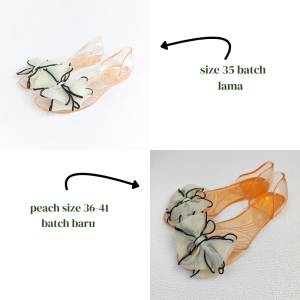 Sandal Slip On Wanita Korean Ribbon Transparent Slipper Kekinian Kasut Perempuan Simple COD SPT-89