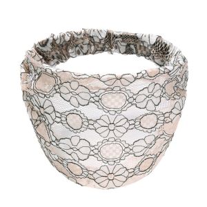 NEEUJ ไม่ลื่นหลุด ตาข่ายคาดศีรษะดอกไม้ ห่วงรัดผม เป็นรูกลวง ห่อศีรษะด้านข้างกว้าง อารมณ์ที่ดี อุปกรณ์เสริมผม ที่คาดผมลูกไม้ หญิง/หญิง