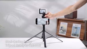 Ulanzi SK32 Auto Open Selfie Stick Tripod Phone Camera Holder Teleprompter Livestream