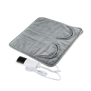 WILLOPI Adjustable Settings Electric Heating Foot Pad Washable Plush Electric Foot Warmer Household Soft Foot Warming Mat Winter
