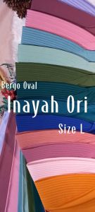 HIJAB JILBAB KERUDUNG BERGO OVAL POLOS L JERSEY INSTAN