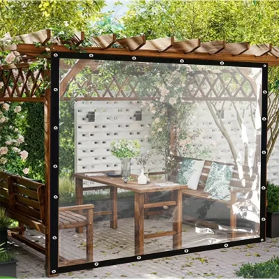 Bạt không thấm nước trong suốt tán cây chống mưa vải che nắng chống nắng Lưới che nắng dày cách nhiệt chống gió cho cửa sổ ban công mọng nước