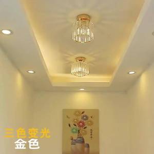 Nordic Modern Corridor Aisle LightEntrance Balcony Light Crystal Ceiling Luminaire Surface Mounted LightFast shipping