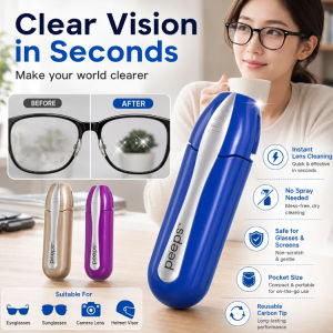 Lens Cleaning Brush Multifunctional Eyeglass Cleaner Compact Microfiber Cleaning Tool Glasses Maintenance Kit For Daily Use
