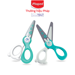 MAPED - Kéo không đứt tay cho trẻ em 12cm (hoàn toàn làm từ nhựa) [Chính hãng]